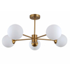 Lampa złota Roma LP-1345/5P GD Light Prestige białe molekuły mleczne