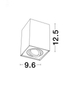 Sufitowa lampa ruchoma CHIVACOA LE61454 kostka czarna
