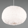 Lampa wisząca Furry R31581901 kulista pluszowa biały
