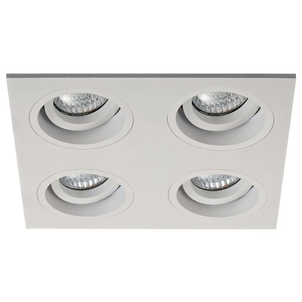 Wpuszczana lampa sufitowa CHUCK DL4 SQUARE 20069-WH kwadratowa biała