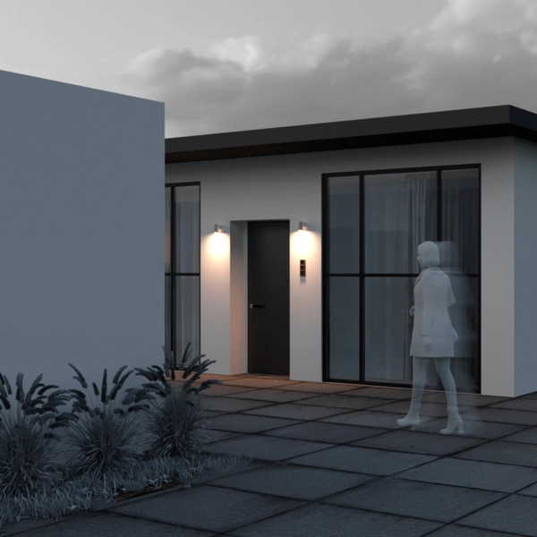 Kinkiet do ogordu Shim O303WL-L5W3K Maytoni LED 5W 3000K tuba IP65 grafit