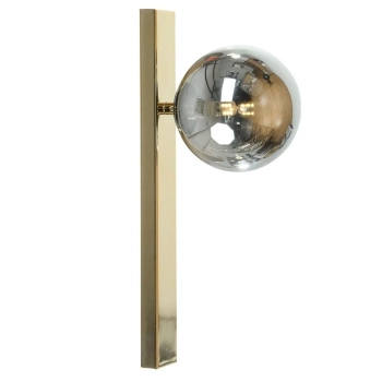 Podłużny kinkiet na przedpokój SERENITY 1217 lustrzany kule czarny