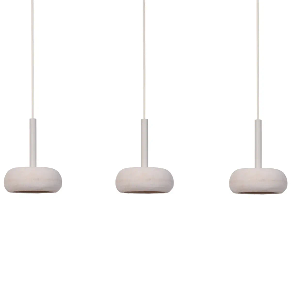 Podłużna wisząca lampa Otto 3 41403 regulowana kule beżowy