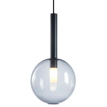 Okrągła wisząca lampa NIKO BLACK ML0329 na korytarz czarna