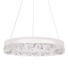 Wisząca lampa ring Frozi 31-35547 LED 32W 3000K kryształowa biała