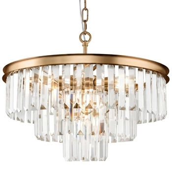 Lampa wisząca glamour Revero MOD085PL-07BS Maytoni kryształowa mosiądz