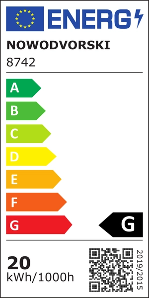 LAMPA sufitowa IOS 8742 Nowodvorski downlight metalowy LED 20W 3000K plafon tuba biurowa czarna