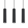Lampa wisząca potrójna KARBON SL.1575 tubka podłużna czarna