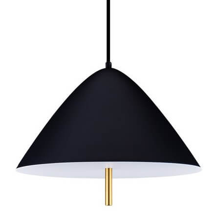 Wisząca lampa jadalniana CARAPARI LE44654 LED 17W 3000K czarna