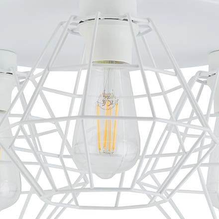 Sufitowa potrójna lampa loftowa Diamond 6214 TK Lighting druciana biała