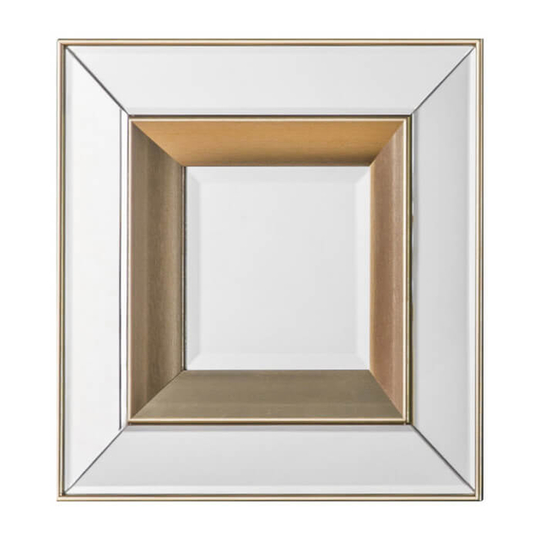 Stylowe lustra ścienne 4 sztuki Phantom 5055999228565 wstawka złota