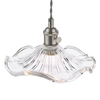 Szklana lampa wisząca Hadano HAD0161-12 do salonu chrom przezroczysty