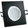 Podtynkowa LAMPA sufitowa MOON OLAL 301857 Polux wpust OPRAWA LED 6,5W 3000K do zabudowy IP40 szczotkowany czarny