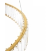 Kryształowa lampa wisząca WAVE MSE1501100538 LED 70W 3000K złota