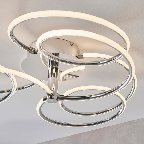 Sufitowa lampa Eterne 81886 LED 43,5W 3000K spirala chrom biały