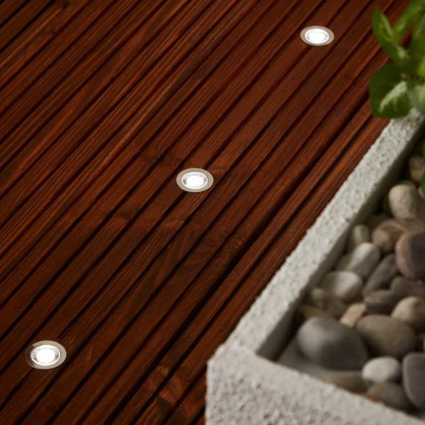 Wpuszczane oprawy zestaw 10 sztuk Cosa G03093/82 LED 7W 6500K IP44 srebrne