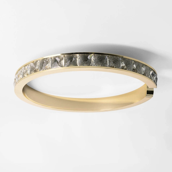 Natynkowa Lampa glamour Muriel MX4996-1-3GWD LED 3000K 34W biały złoty