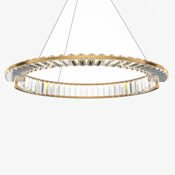 Pierścieniowa wisząca lampa Krone P097PL-L36BS3K1 LED 36W 3000K mosiądz