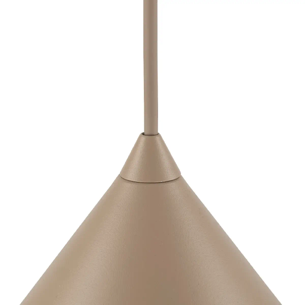 Wisząca na kablu lampa Cono 10622 do jadalni stożek beżowy