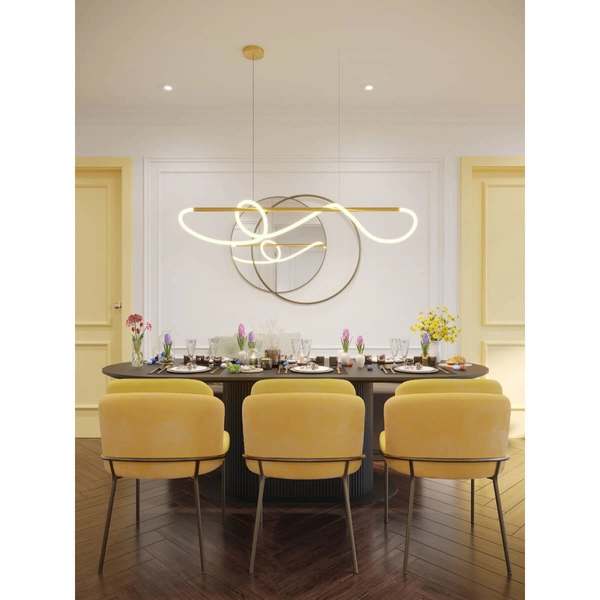 Wisząca lampa nowoczesna LAGUNA P0614 LED 30W 3000K żyłka złota