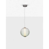 Szklana lampa wisząca nad stół CORVELA LE45175 LED 20W 3000K szara zielona
