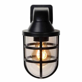 Industrialna LAMPA elewacyjna LEWIS 29899/01/30 Lucide metalowa OPRAWA ogrodowa outdoor IP44 czarna