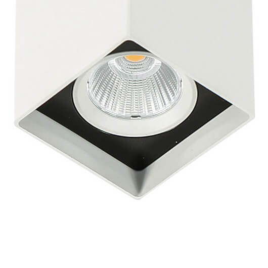 Plafon nasufitowy Alden SLC78002/12W 4000K WH+BL LED 12W 4000K biały czarny
