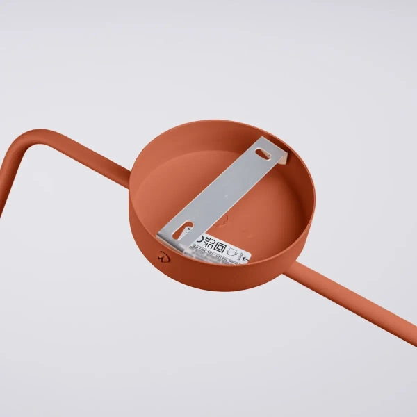 Kinkiet ścienny na wysięgniku NOX SL.1701 z wtyczką czerwony