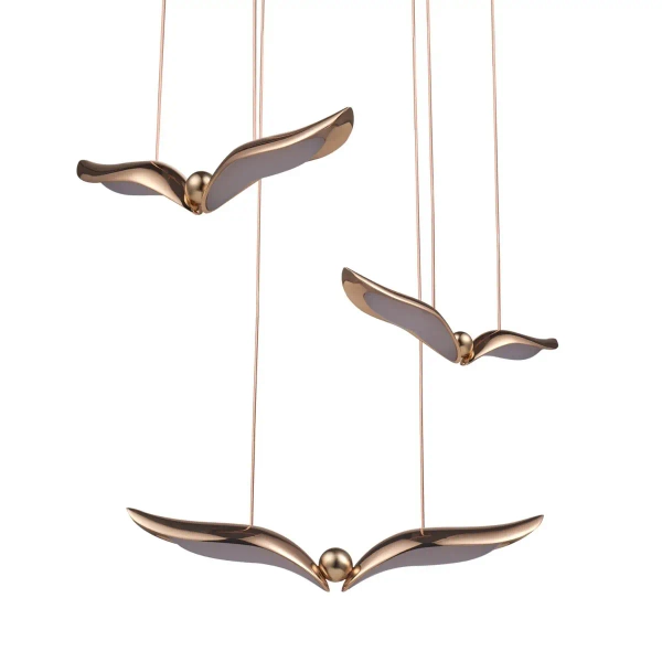 Dekoracyjna lampa wisząca GUFO 3 ST-DL8506 LED 20W 3000K różowa złota