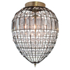 Glamour lampa sufitowa Amadeus z kryształkami do salonu