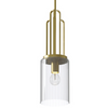 Zwisowa lampa QN-KIMROSE-MP-BNB klosz tuba mosiądz