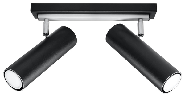 Reflektorowa LAMPA sufitowa Direzione SL.0500 Sollux regulowana OPRAWA listwa spot tuby czarne