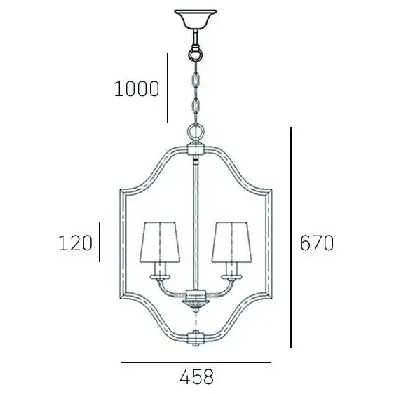 Wisząca LAMPA nowoczesna NEW YORK P04380WH Cosmolight abażurowy zwis do jadalni biały