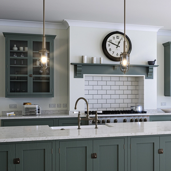 Lampa wisząca QN-URBANREST-MP koszyczek do łazienki IP44 mosiądz