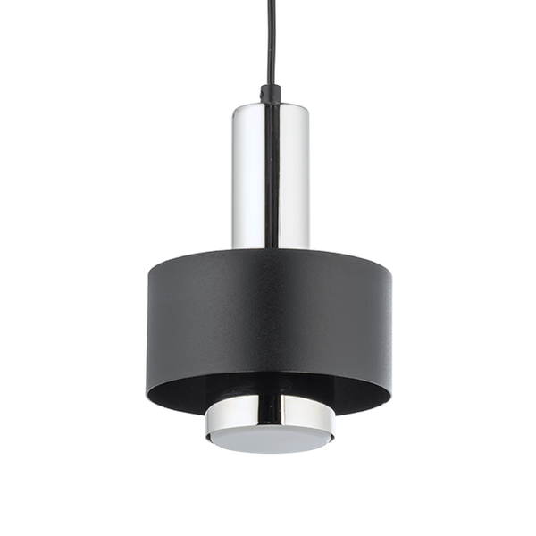Lampa zwisająca Rif 40714 Sigma do jadalni pojedyncza czarna srebrna