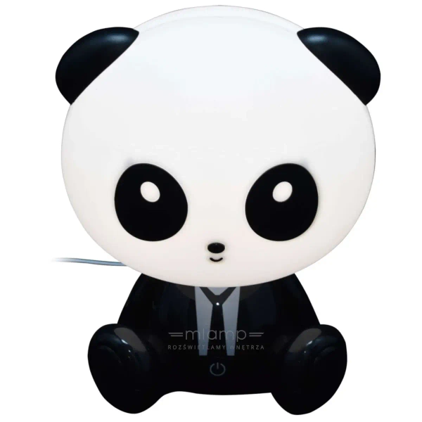 Dziecięca lampka nocna PANDA 327215 LED 2,5W animals biała czarna