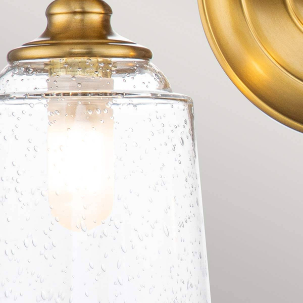 Salonowa lampa ścienna Huguenot Lake FE-HUGOLAKE2BATH-BB Feiss mosiądz