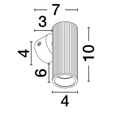 Minimalistyczny kinkiet na ścianę SELMORA LE45643 biały