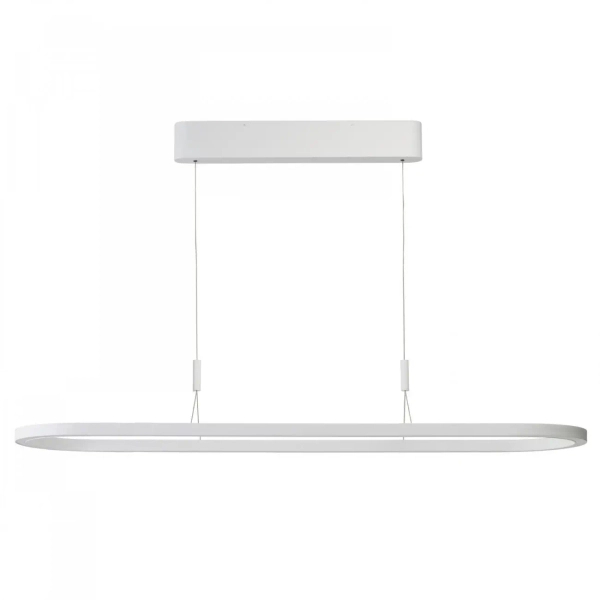Podłużna lampa do salonu wisząca LAYLA LED 60W 3000K AZ6757 biała aluminium