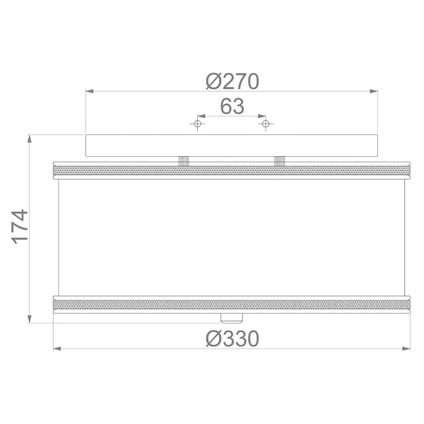 LAMPA sufitowa PAVE FE-PAVE-F-S Elstead FEISS metalowa OPRAWA plafon nikiel polerowany biały