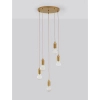 Wisząca lampa glamour Bani do jadalni nad stół złota