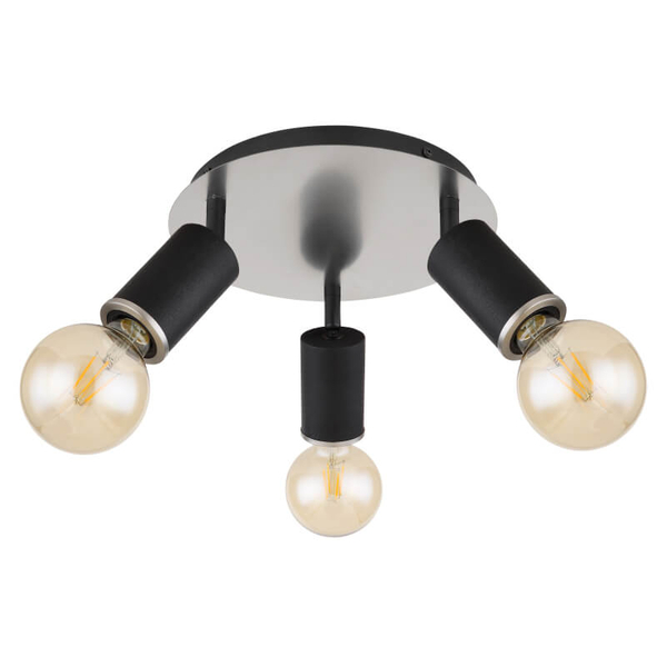 Kierunkowy plafon Joseba 54032-3B reflektorki czarne