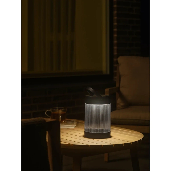 Lampka stołowa solarna tuba Coupar 2518215003 IP44  ściemnialna czarny