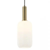 Szklana lampa wisząca 22070 do kuchni nad stół biała złota