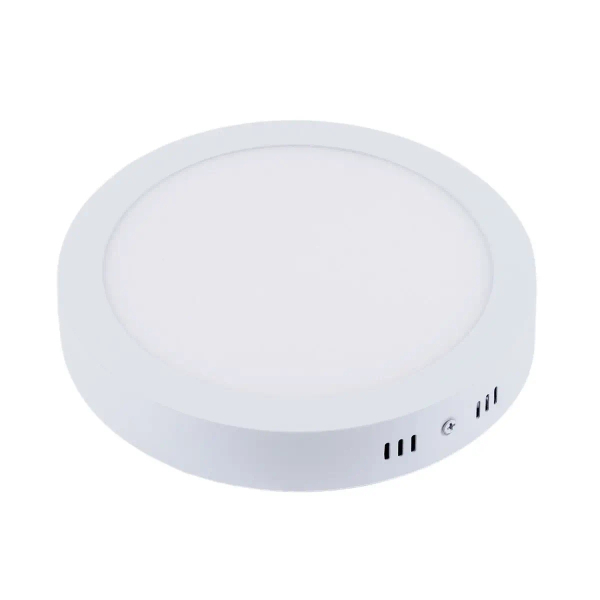 Plafon sufitowy SOLID PMO24NW LED 24W metalowy do salonu okrągły biały