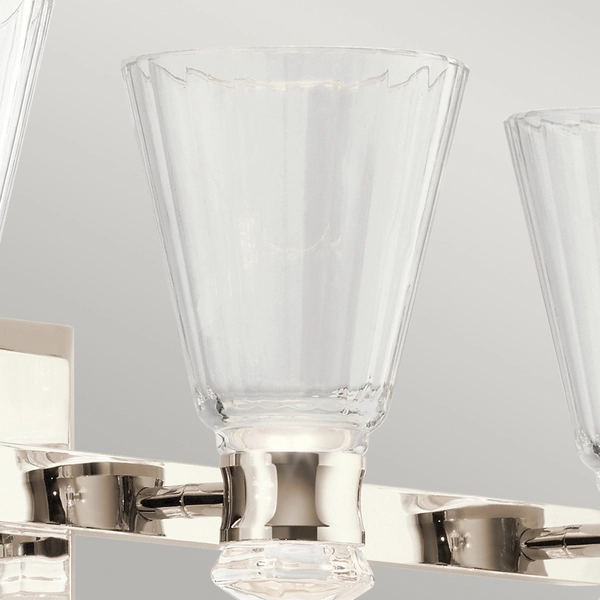 Łazienkowy kinkiet QN-KAYVA4-PN LED 22W szklany nikiel