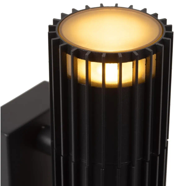 Ogrodowa lampa ścienna Timbala 11840/02/30 cylindryczna IP44 czarny