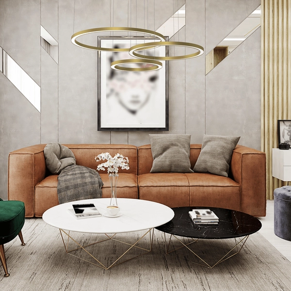 Lampa wisząca Galaxia ML8790 LED 85W nad stół złota