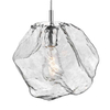 Szklana lampa wisząca kamień  ROCK P0488-01A-F4AC chrom przezroczysty
