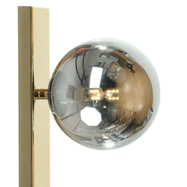 Podłużny kinkiet na przedpokój SERENITY 1217 lustrzany kule czarny